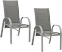 MERXX Gartensessel Amalfi Deluxe 2er Set Grau mit verstellbarer Rückenlehne Bild 2