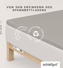 Schlafgut Spannbettlaken PURE TOPPER Bio-Baumwolle Beige Jersey Bild 2