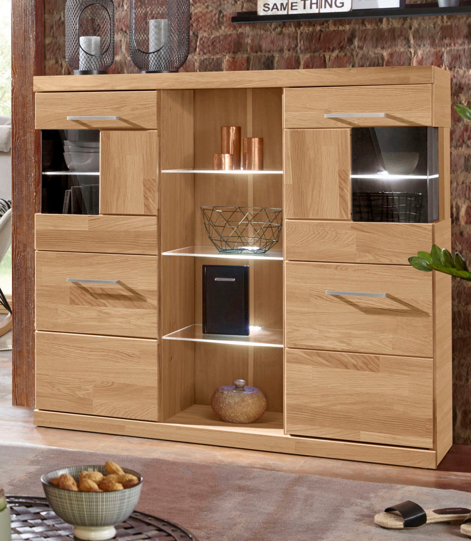 OTTO HOME Highboard Ribe Eiche 125cm mit 12 Fächern - Bild 2