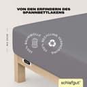 SCHLAFGUT Spannbettlaken EASY JERSEY Grau 100% Baumwolle Jersey Bild 2