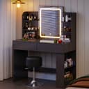 HOMALL Schminktisch mit LED-Beleuchtung und Stauraum Bild 2