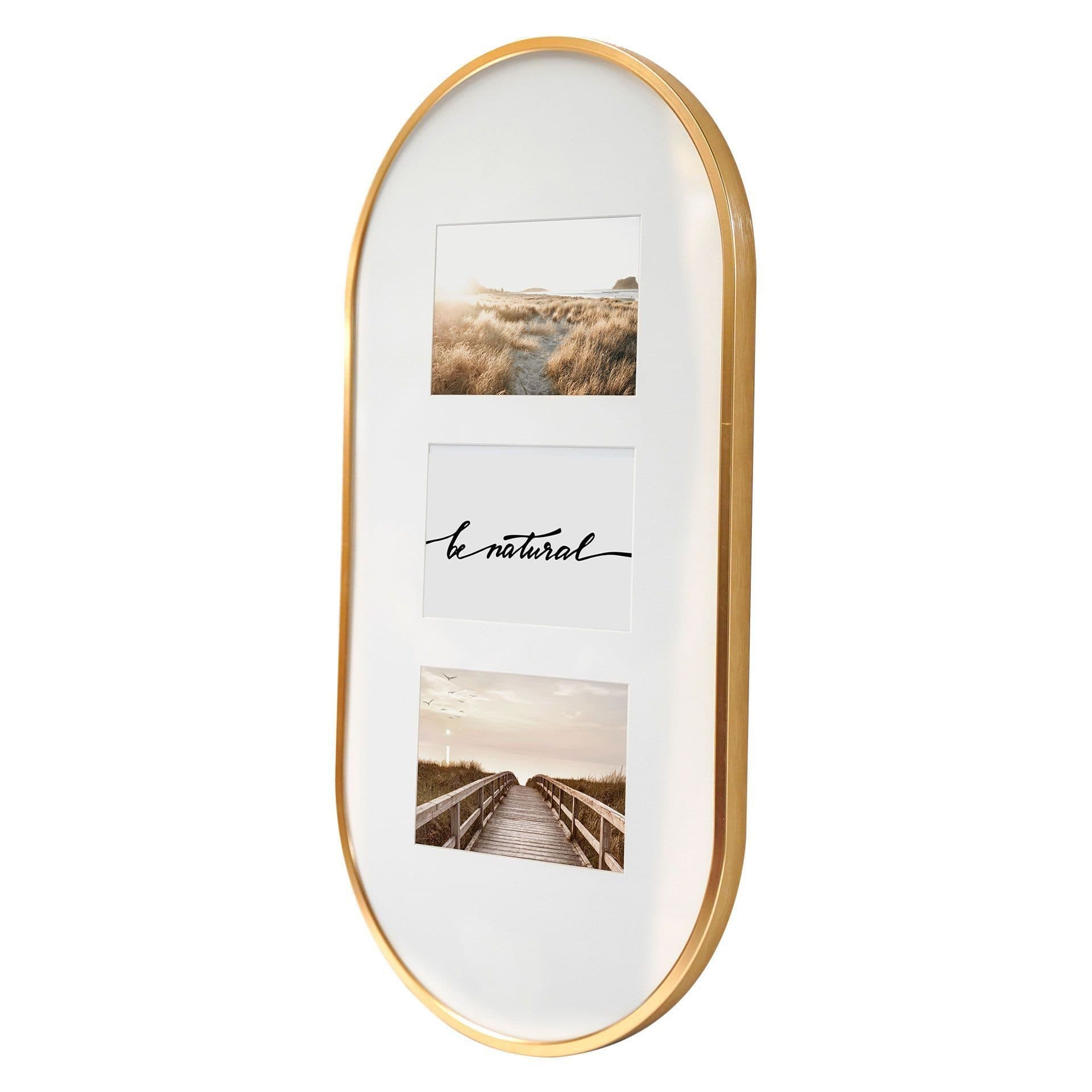 K&L Wall Art Bilderrahmen Collage Aluminium Gold/Schwarz - Bild 2