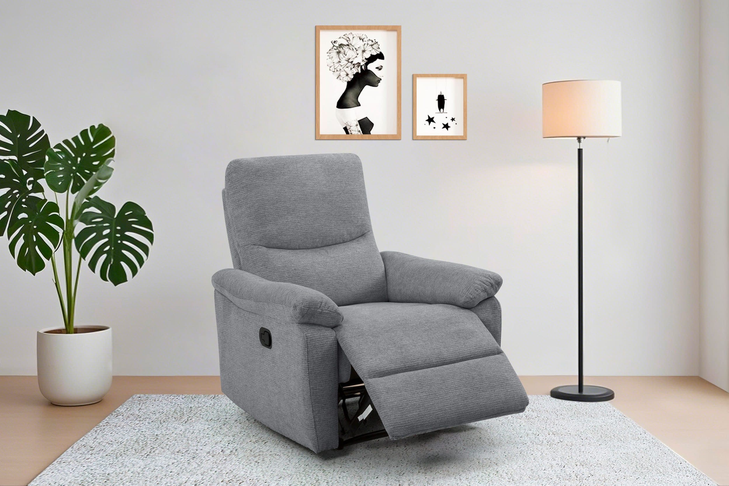 HOME AFFAIRE ODILON Relaxsessel Elektrisch Anthrazit mit USB - Bild 2