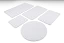WECON HOME BASICS Badematte Joris Weiß Rund Polyester Bild 2
