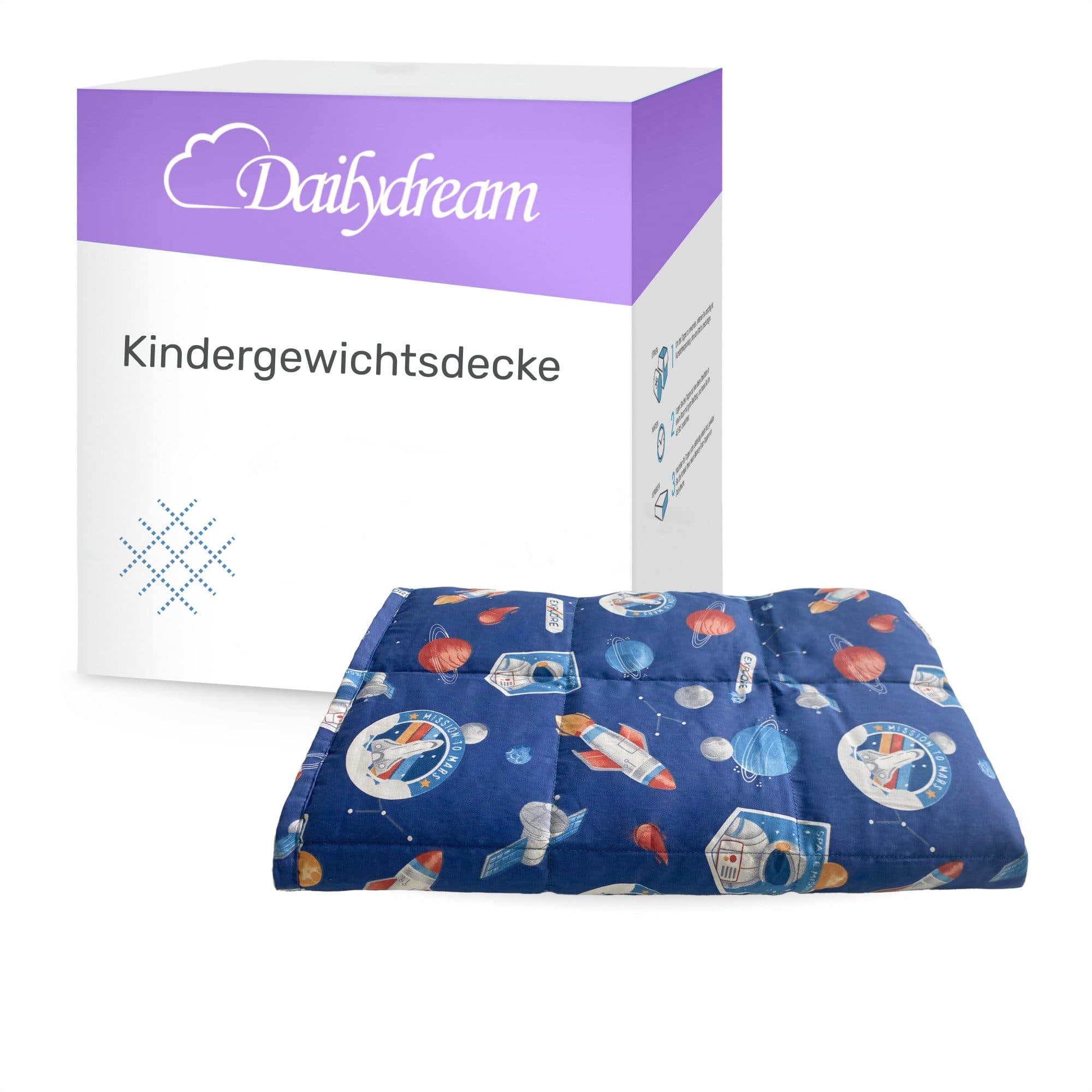 Dailydream Gewichtsdecke Kinder Therapie-Bettdecke Baumwolle und Fleece - Bild 2