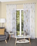 HOME WOHNIDEEN Vorhang PAOLO Gelb Voile Schlaufenschal Bild 2