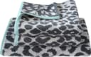 Handtuch Set DYCKHOFF Cool Mint Leo 3-tlg. Graphit/Mint Walkfrottier Bild 2