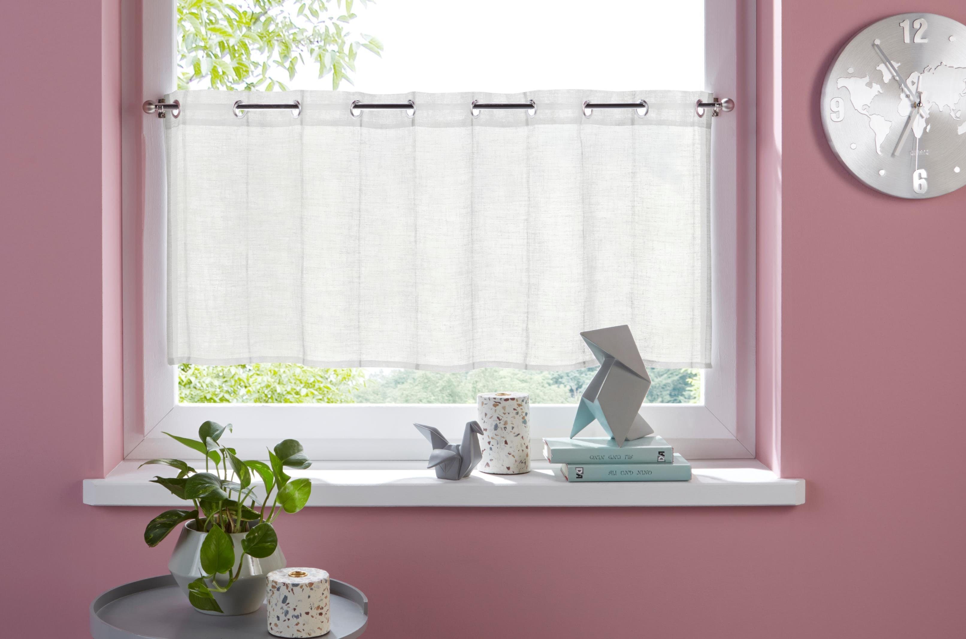 OTTO home Scheibengardine Clea Beige Transparent Polyester Ösen - Bild 2