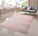 TeppichHome24 Teppich Kurzflor Uni Rosa Creme Rechteckig Bild 2