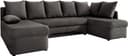 Jockenhöfer Wohnlandschaft Arktis U-Form Dunkelgrau mit Bettfunktion Bild 2