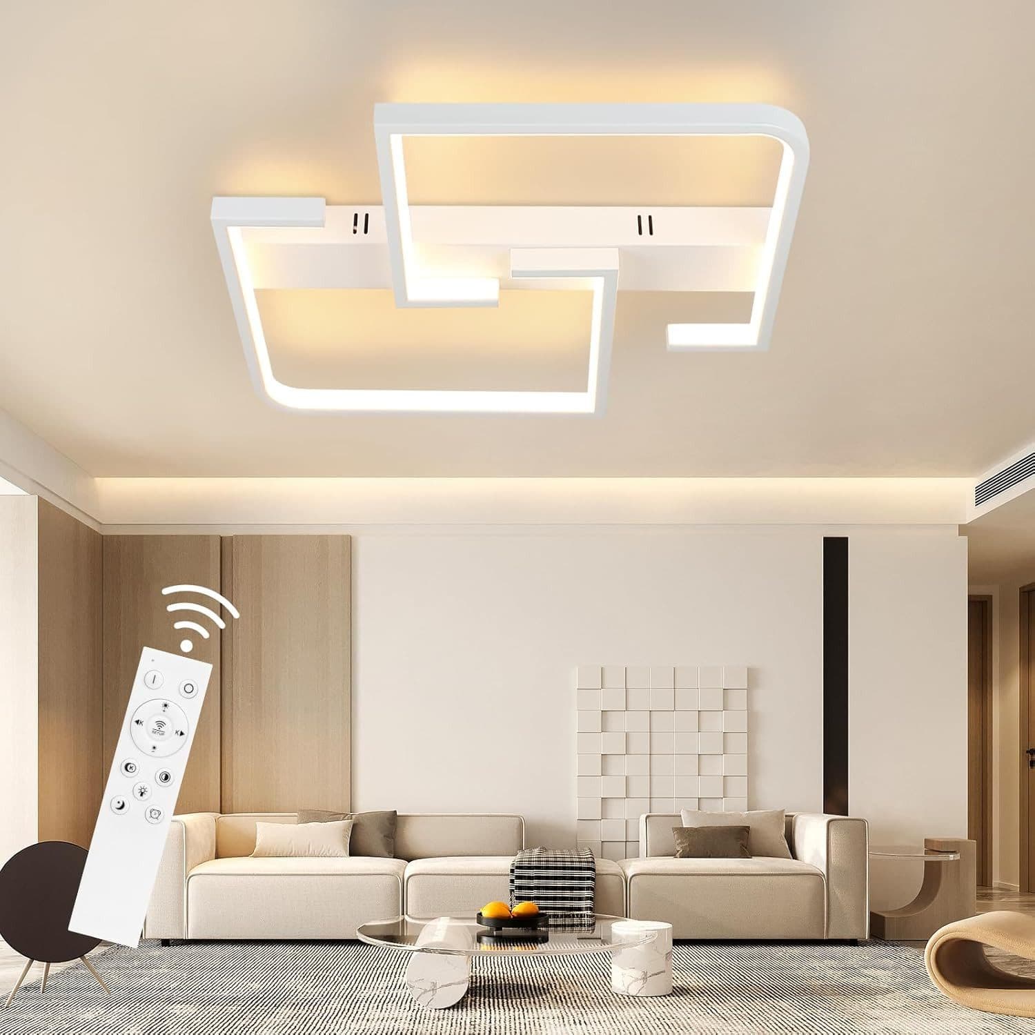 ZMH LED Deckenleuchte Modern Weiß 3000-6500k - Bild 2