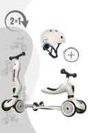 Scoot and Ride Highwaykick 1 2-in-1 Rutscherfahrzeug mit Helm Grau Bild 2