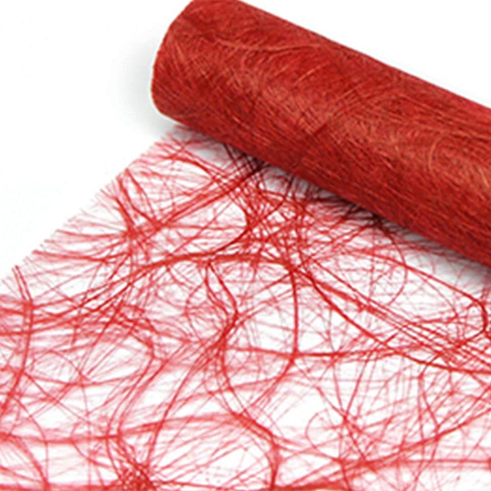 DecoHomeTextil Tischläufer Netzband Dekoration Rot 30cm Breite - Bild 2