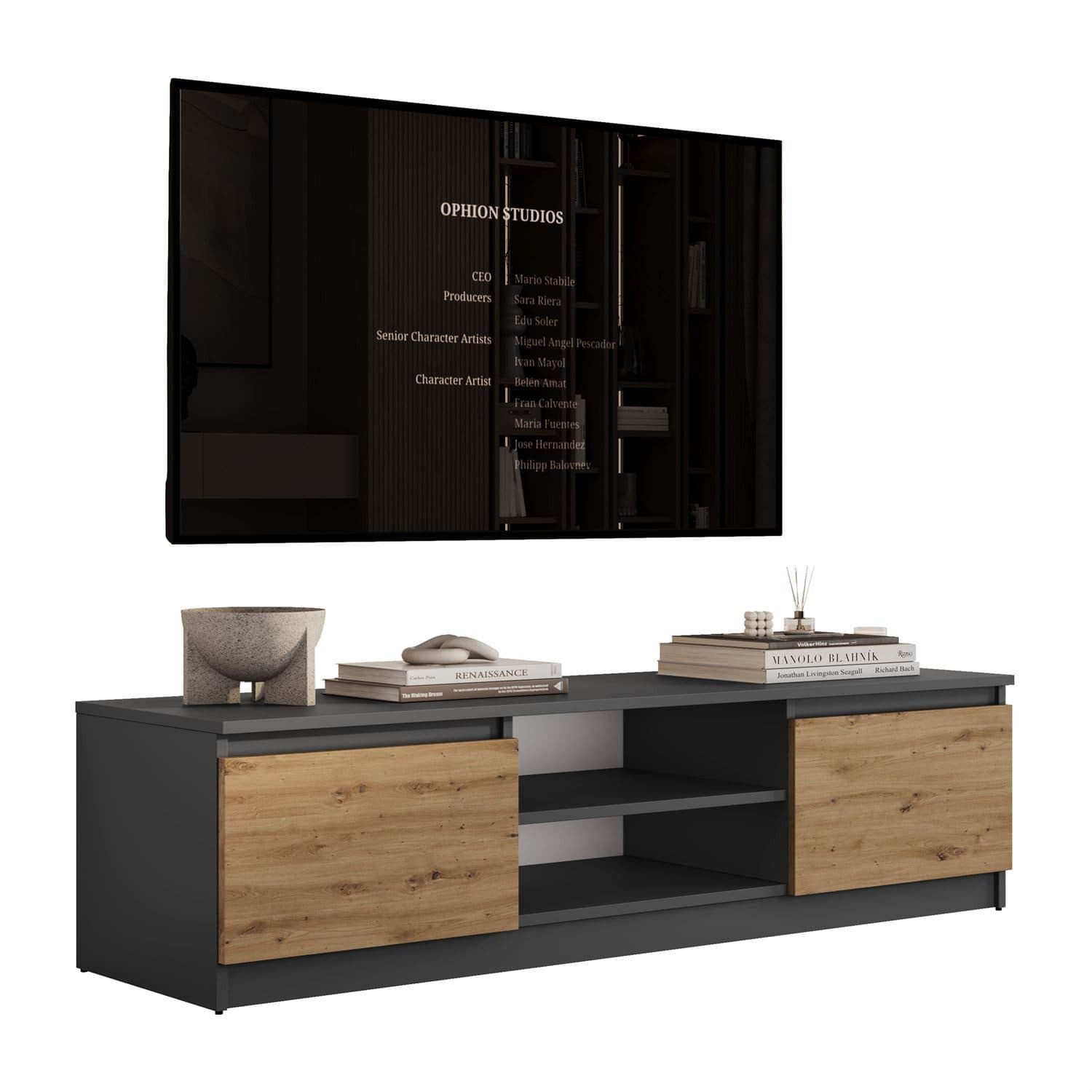 Lookway TV-Schrank HANA 140 cm TV-Lowboard mit Stauraum - Bild 2