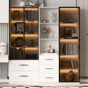 Merax LED-Vitrine mit 7-farbiger Beleuchtung Bild 2