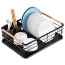 Youyijia Küchenorganizer-Set Abtropfgestell Schwarz Bild 2