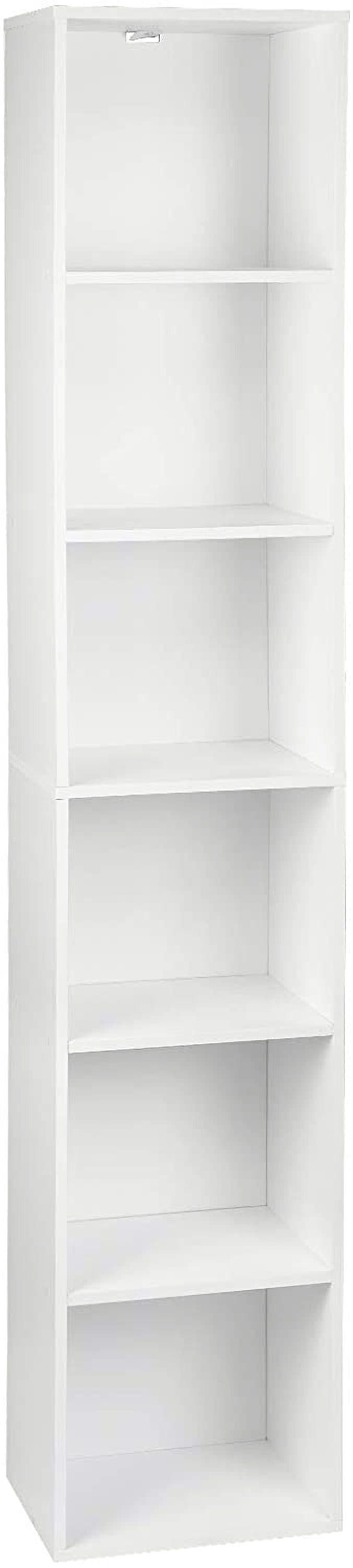 Woltu Bücherregal 6 Fächer Weiß Modern Skandinavisch - Bild 2