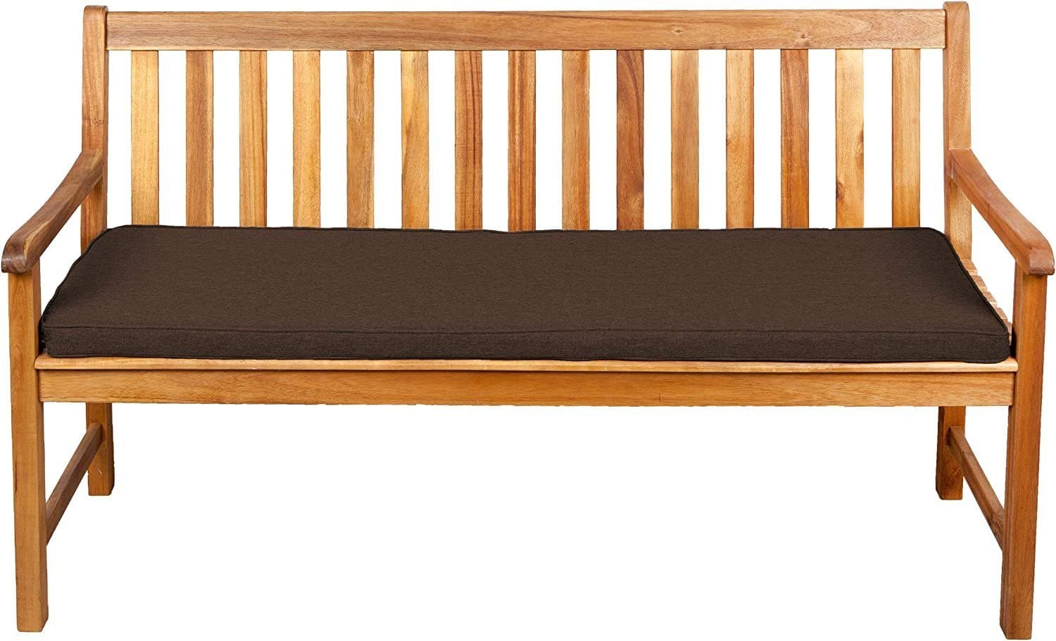 FAVRE Bankauflage Sitzkissen Braun 5cm Hoch - Gartenbank Kissen