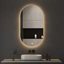 WDWRITTI Badezimmerspiegel mit LED-Beleuchtung 50x90cm Bild 2