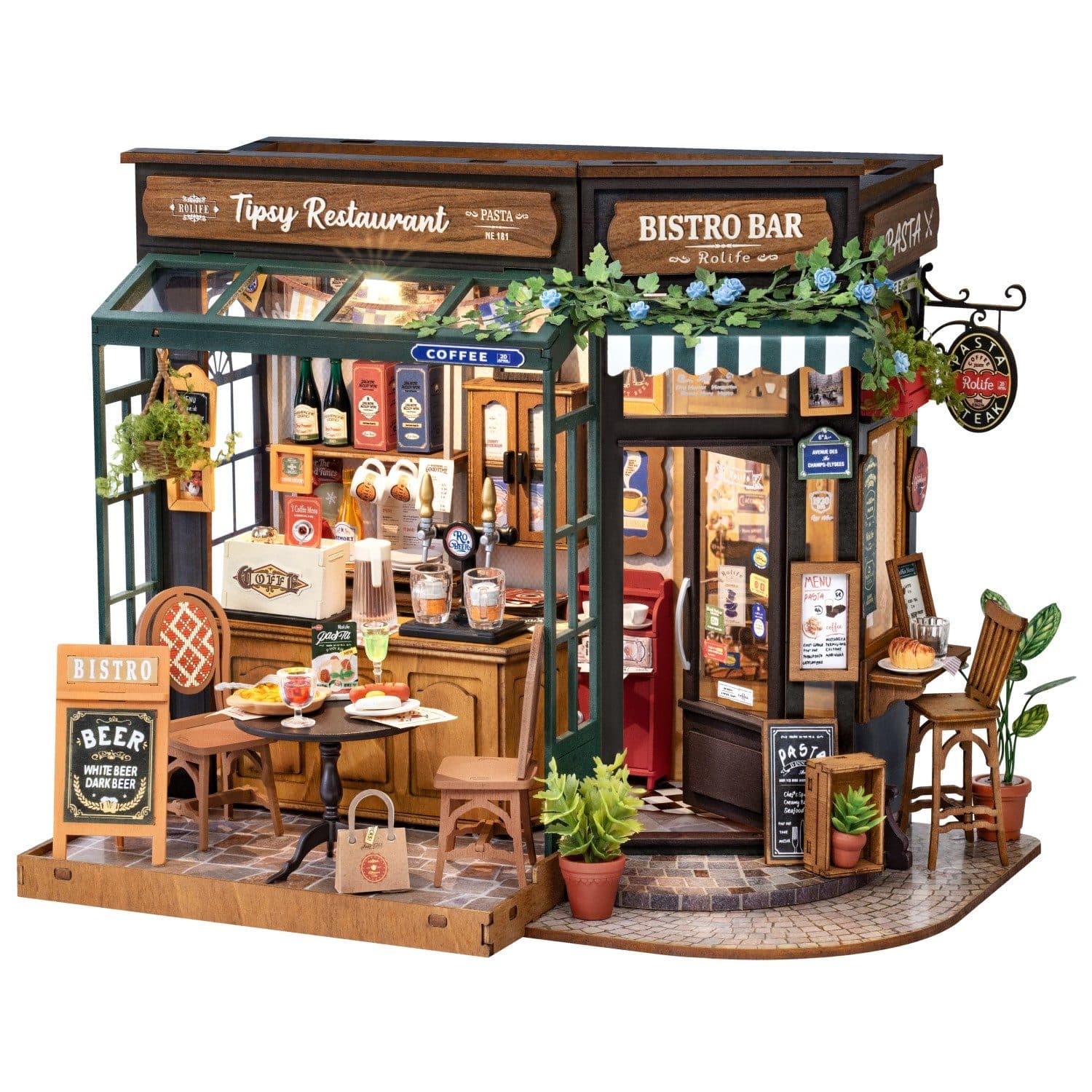 ROLIFE 3D-Puzzle DIY Tipsy Restaurant 297 Teile Bunt - Bild 2