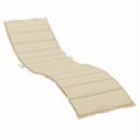 VIDAXL Sitzauflage Sonnenliegen-Auflage Beige Bild 2