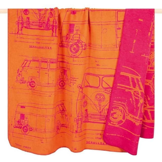 PAD Wohndecke VOLK Bulli Orange: Stilvolle Heimtextilien mit Modernem Design