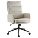 IWMH Bürostuhl Ergonomisch Beige Stoff mit Rollen Bild 2