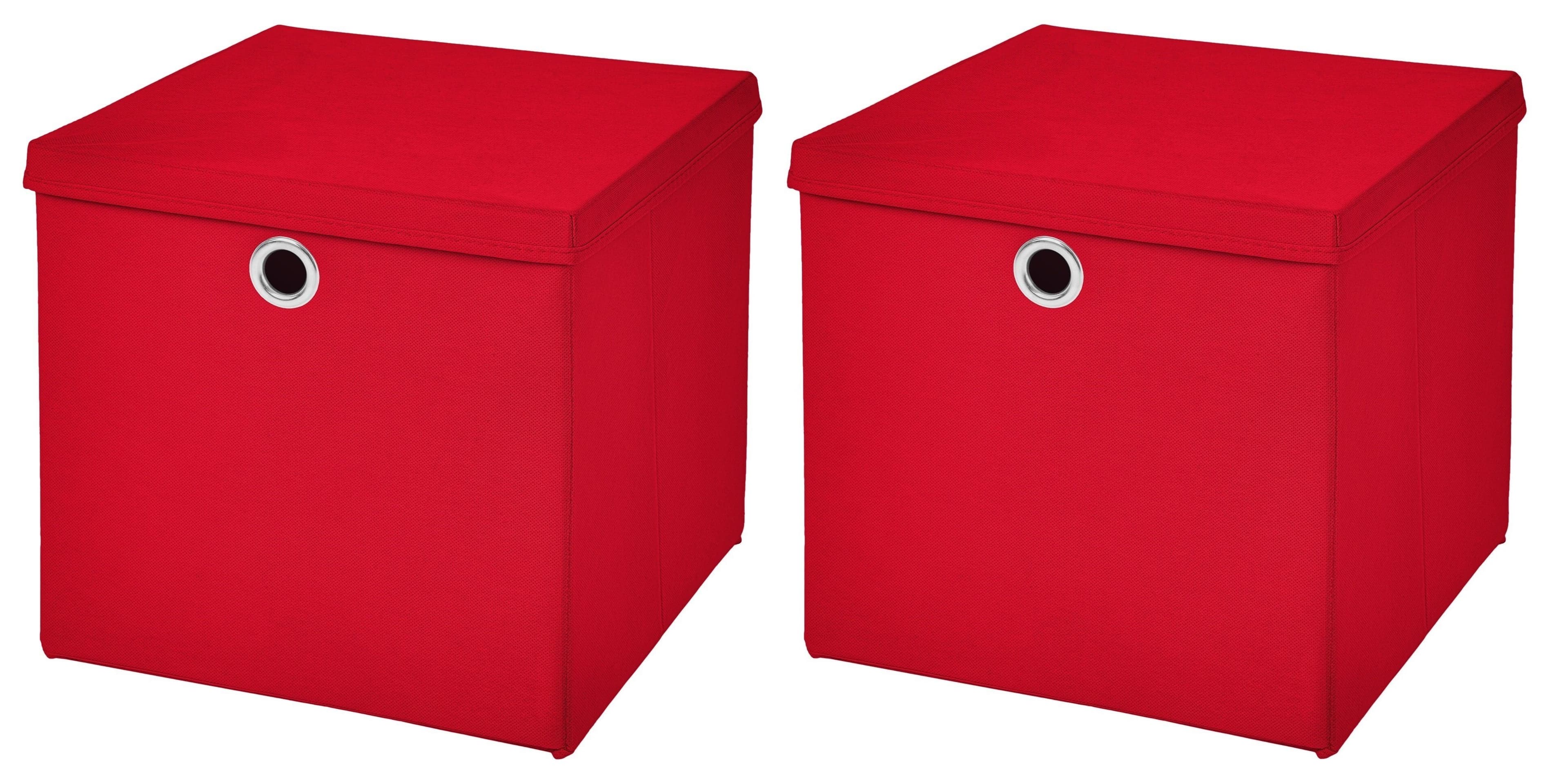 StickandShine Faltbox 2er Set mit Deckel Rot - Bild 2
