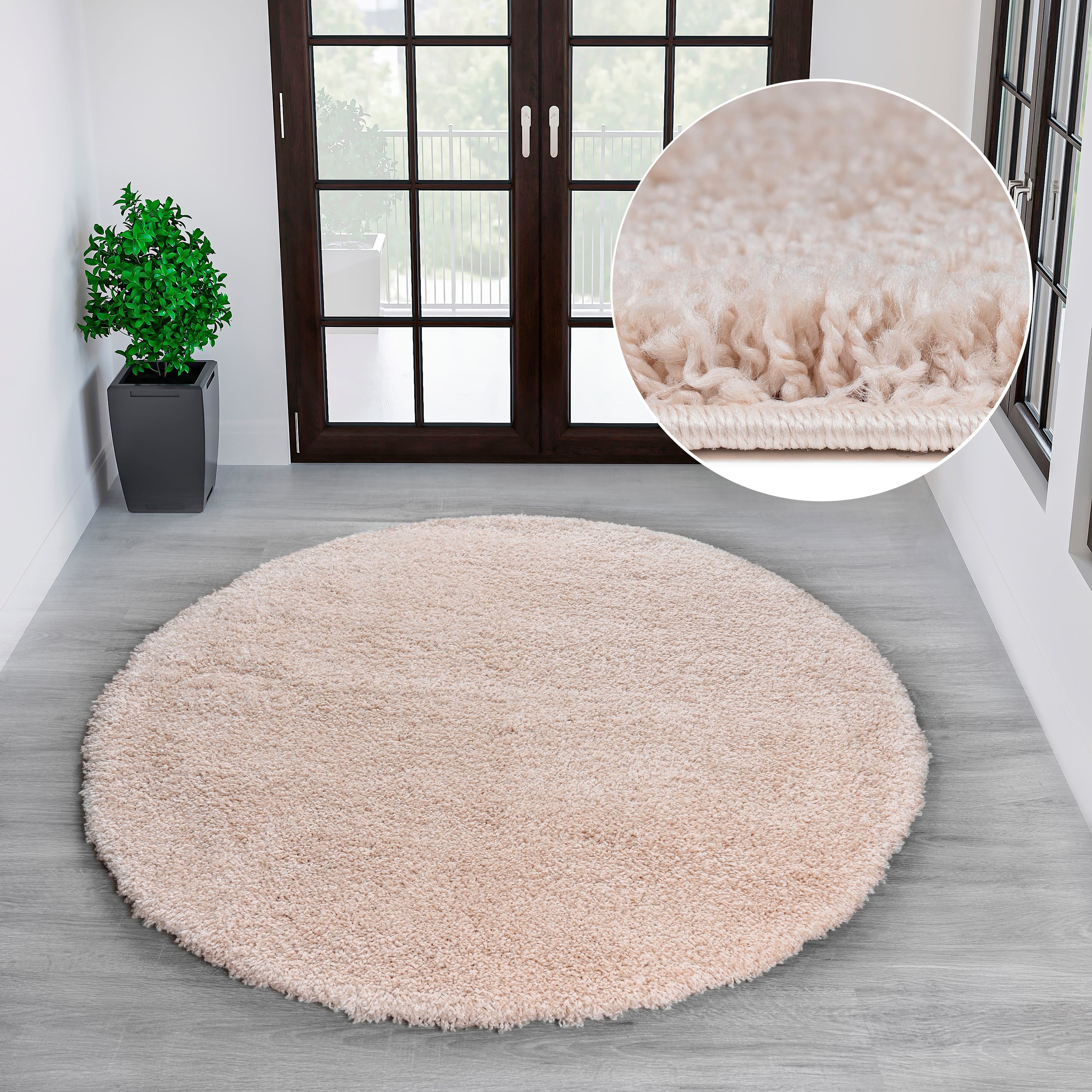 Teppich OTTO HOME Shaggy 30 Rund Beige Sand 140cm - Bild 2