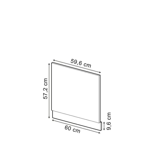 Vicco R-Line Frontblende Sonoma/Goldkraft Eiche Anthrazit