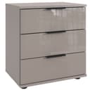 Wimex Nachtkonsole Saigon 3 Schubladen Grau Metallgriffe Bild 2