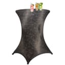 BURI Stehtischhusse Stretch 80cm Bunt Gold/Schwarz Bild 2