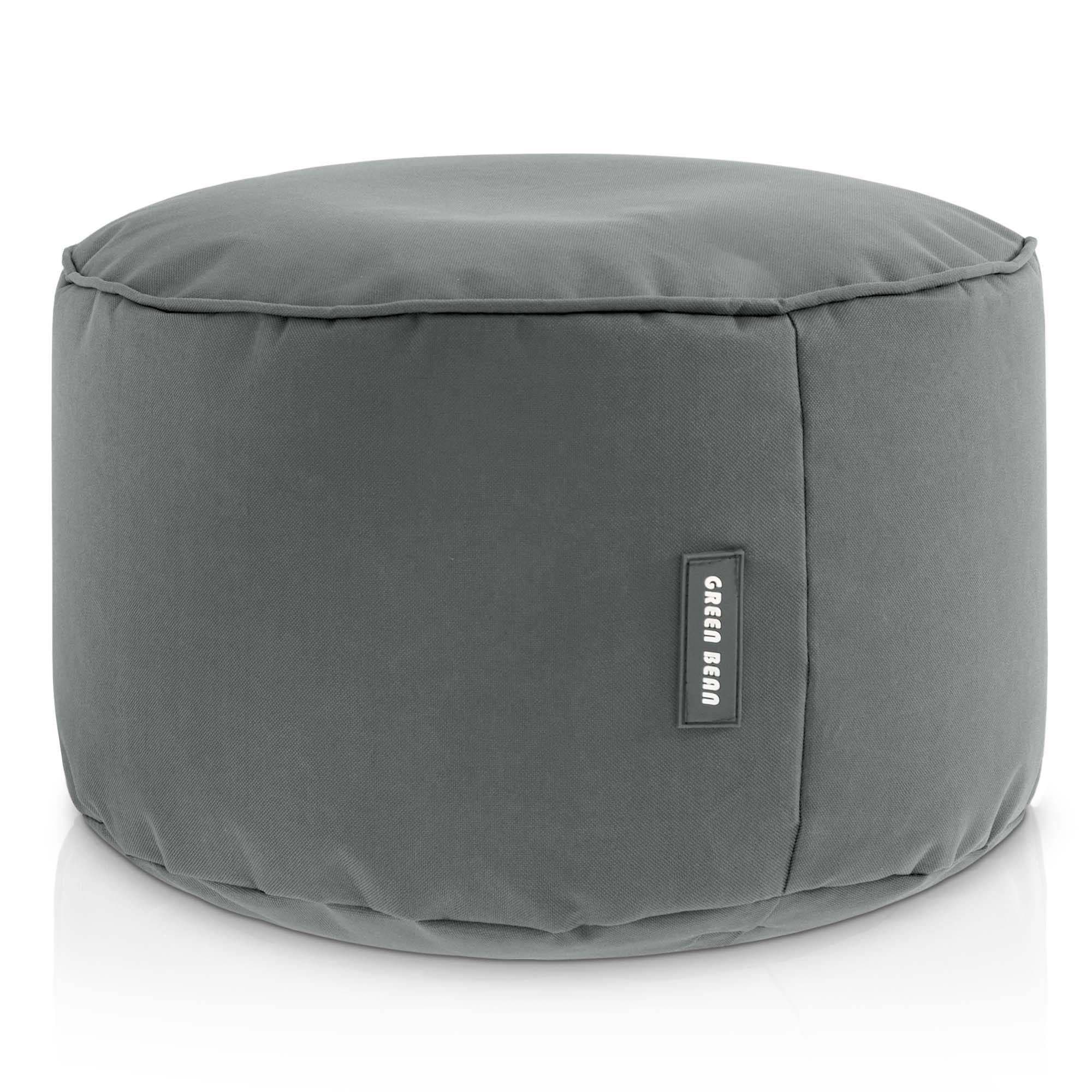 Green Bean Pouf Stay Grau - Vielseitiger Sitzwürfel mit EPS-Perlen - Bild 2