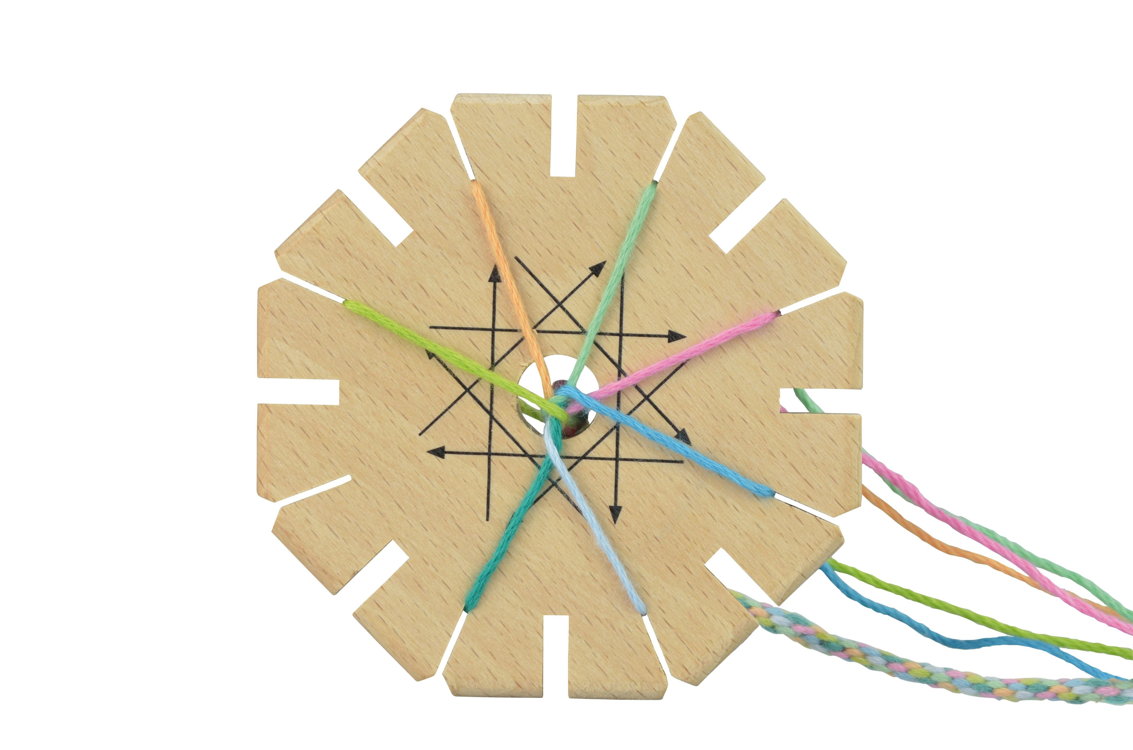 PEBARO Knüpfblüte Set Holz Knüpfgarn Gebrauchsanleitung