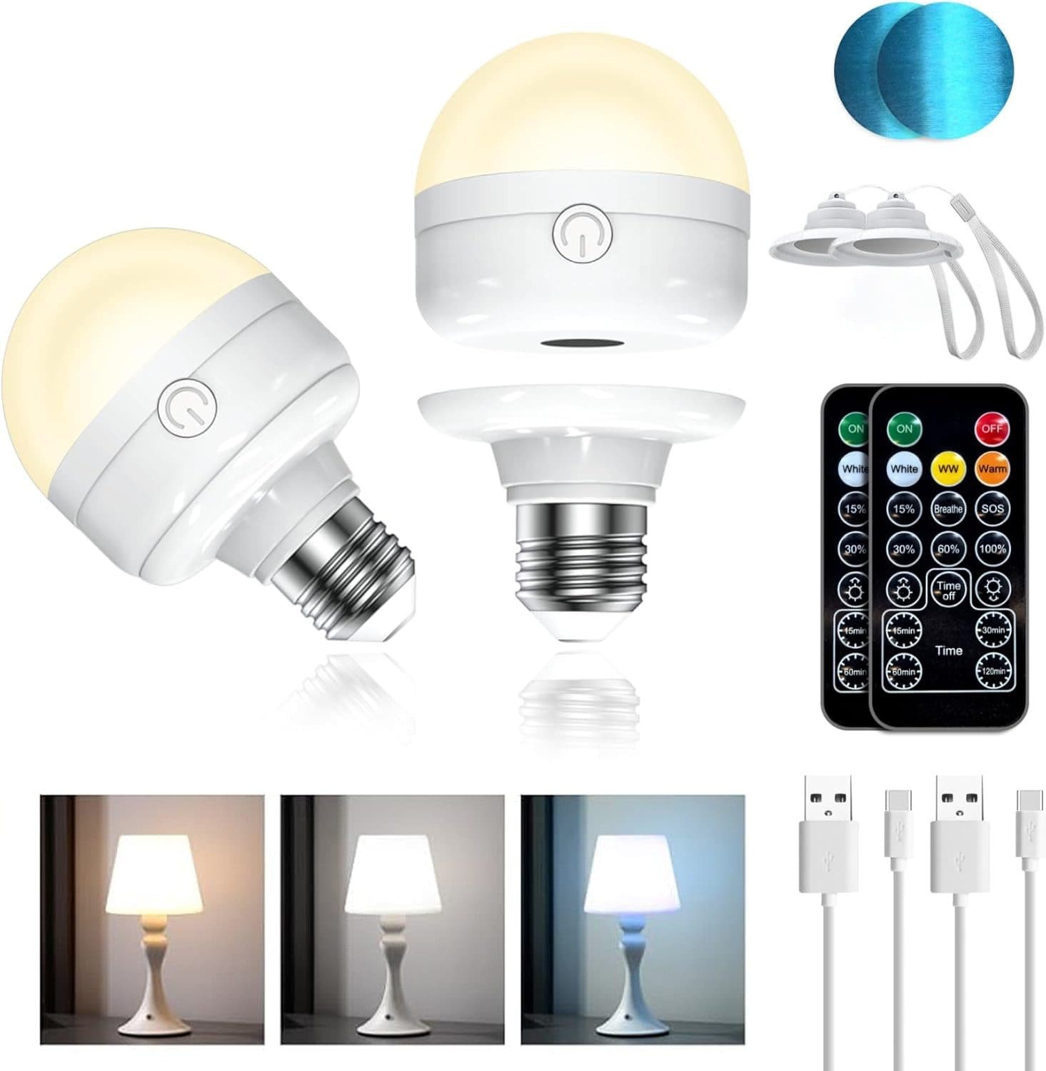 poweradd pro LED Unterbauleuchte E27 kabellos & dimmbar - Bild 2