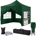 STEELSØN Pavillon Rynara 2x2m Grün mit Seitenwänden Bild 2