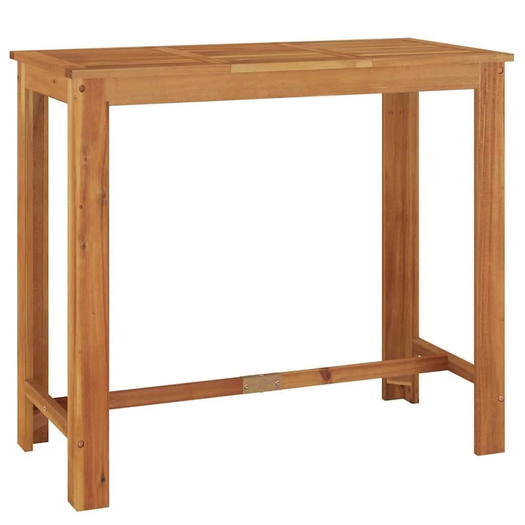 vidaXL Garten-Bartisch Massivholz 120x60x105 cm - Bild 2