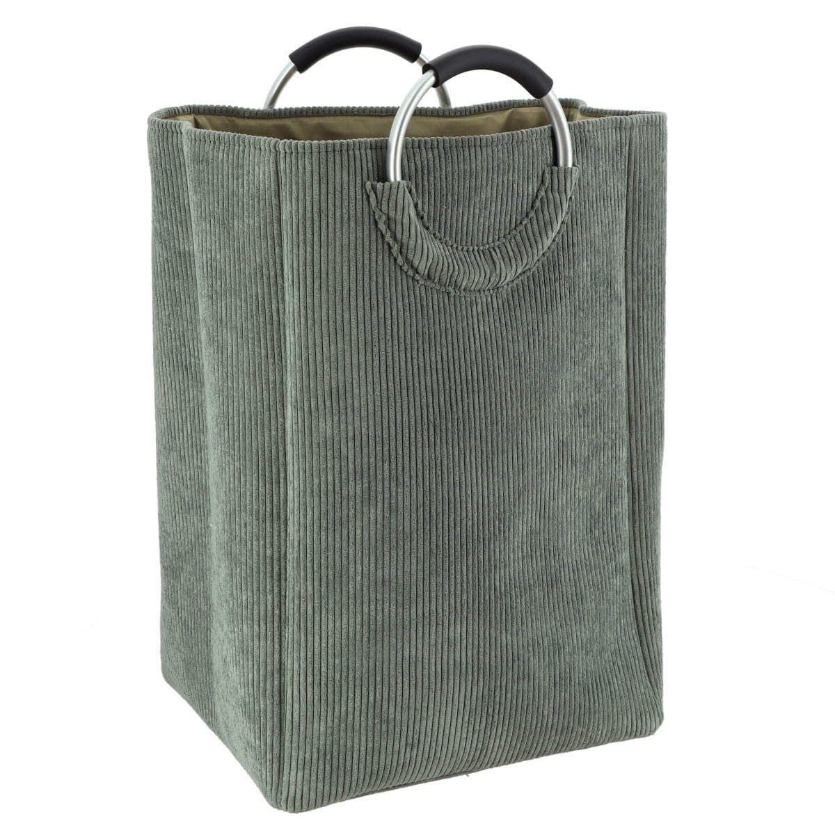 TENDANCE Wäschekorb CORD Beige 55L mit Deckel - Bild 2