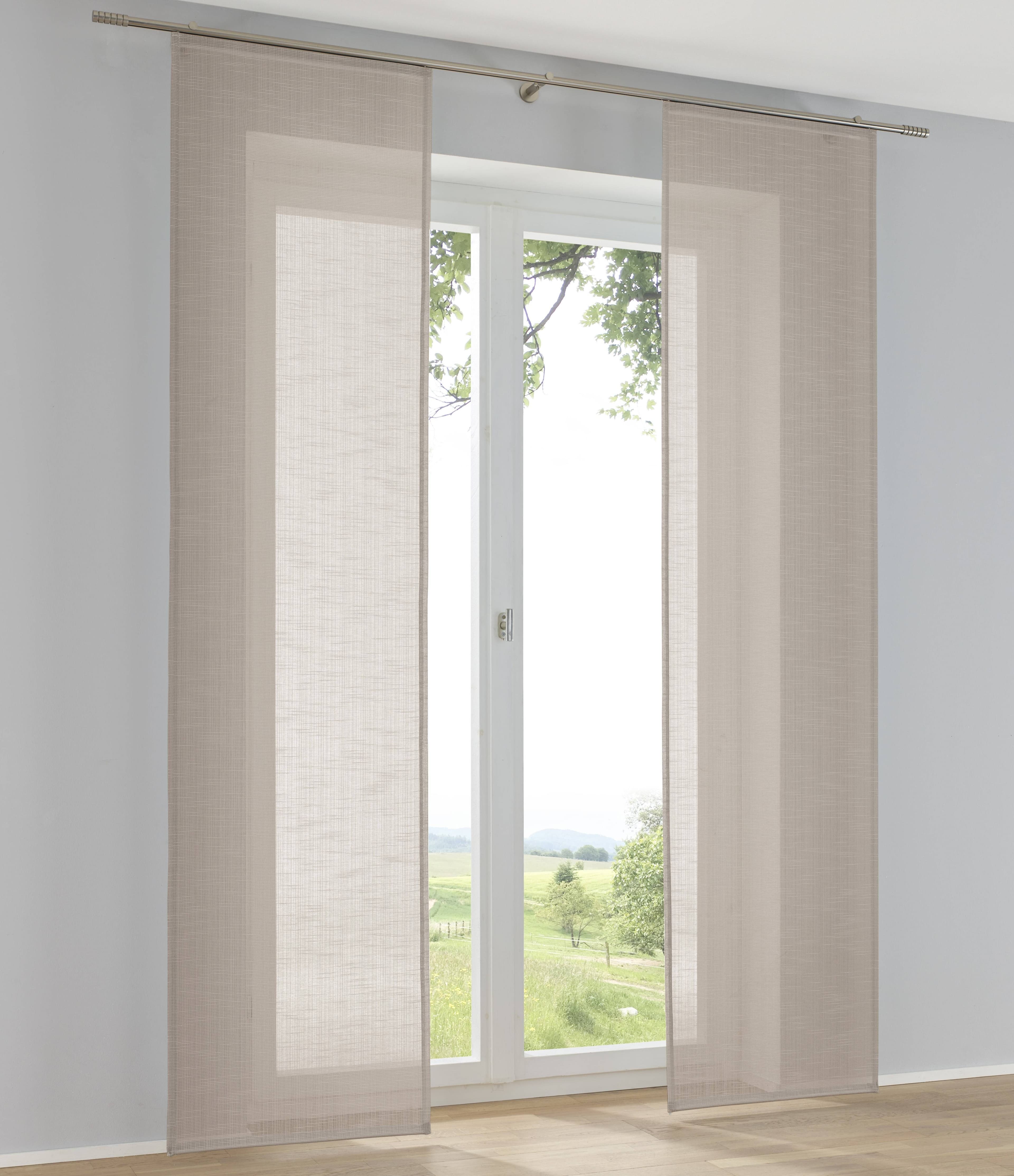 Schiebegardine KUTTI Boston Schiebevorhang Beige Polyester - Bild 2
