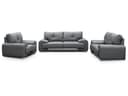 Beautysofa Polstergarnitur OMEGA 3+2+1 Grau Kunstleder Wohnzimmer-Set Bild 2