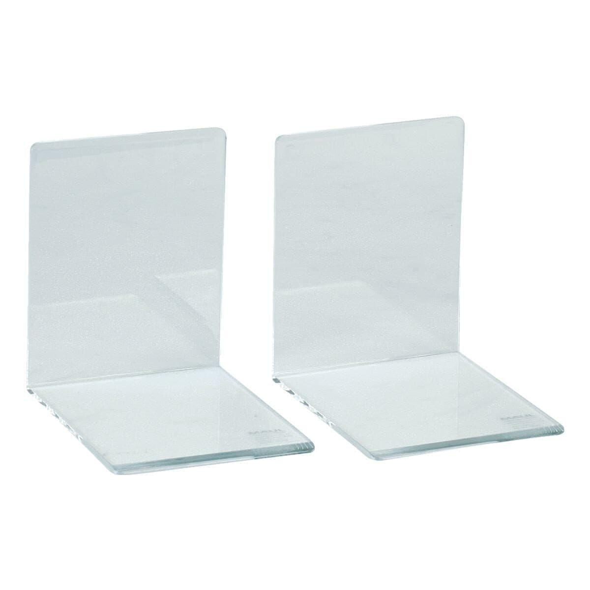 MAUL Acryl Buchstützen 2 St Transparent Hochglanz
