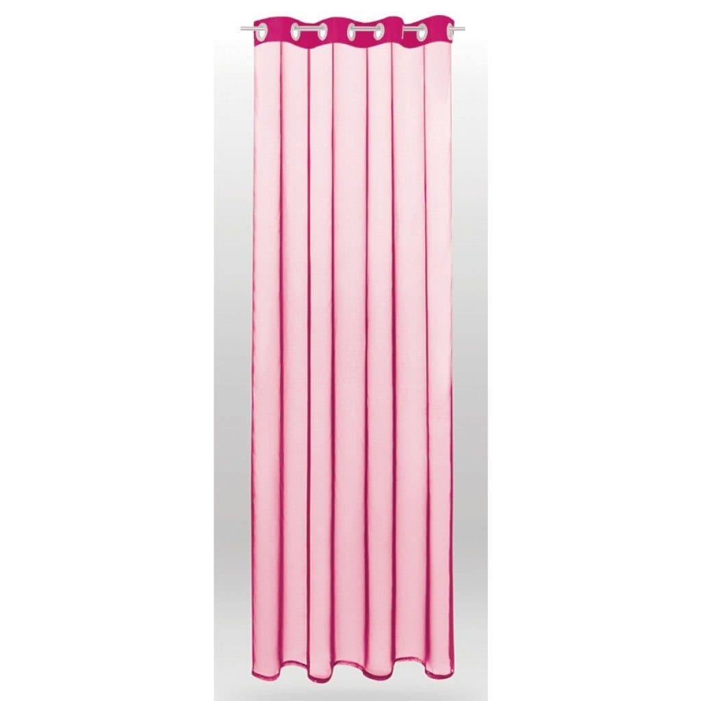 Bestlivings Vorhang Rosa Transparent Ösenschal Voile Dekoschal - Bild 2