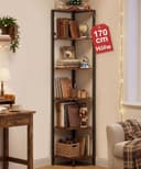 Yorbay Eckregal 6 Ebenen Platzsparend Standregal Stehend Hochregal mit Kippschutz 170cm Bild 2