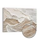 DEQORI Leinwandbild Sandwellenzauber Hybrid Beige/Weiß Modern Bild 2