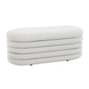 SVITA Sitzbank BLOSSOM XL Weiß Boucle mit Stauraum Bild 2