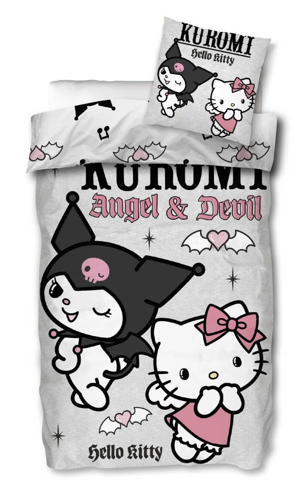 SkyBrands Bettwäsche Hello Kitty & Kuromi Angel & Devil 100% Baumwolle - Bild 2