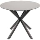 Lesli Living Gartentisch rund Aluminium Glas schwarz Bild 2