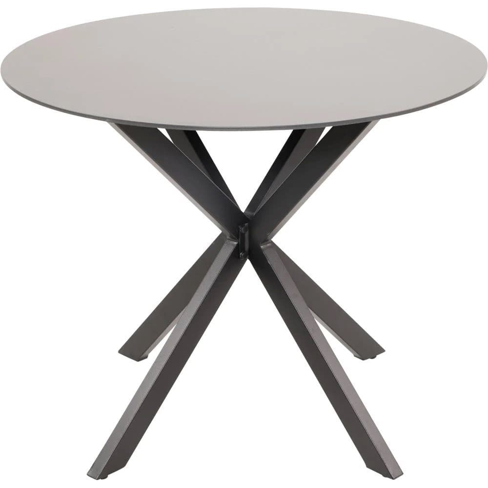 Lesli Living Gartentisch rund Aluminium Glas schwarz - Bild 2