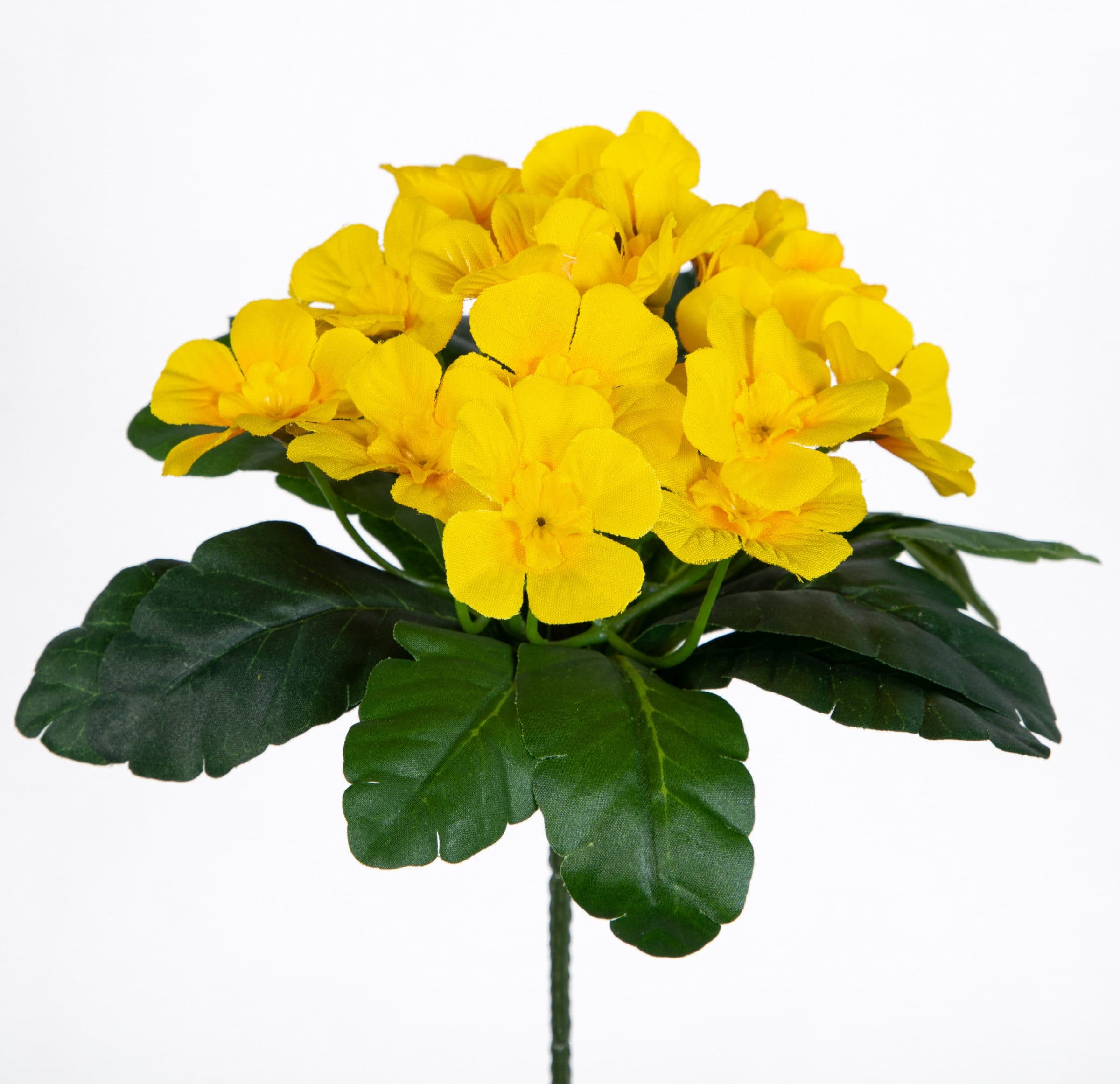 Kunstblume Primel Gelb 24 cm mit 20 Blüten Seidenblumen Roß
