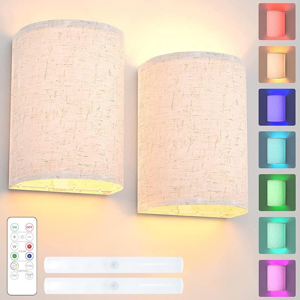 Sunicol LED Wandleuchte Batterie RGB Dimmbar mit Fernbedienung - Bild 2